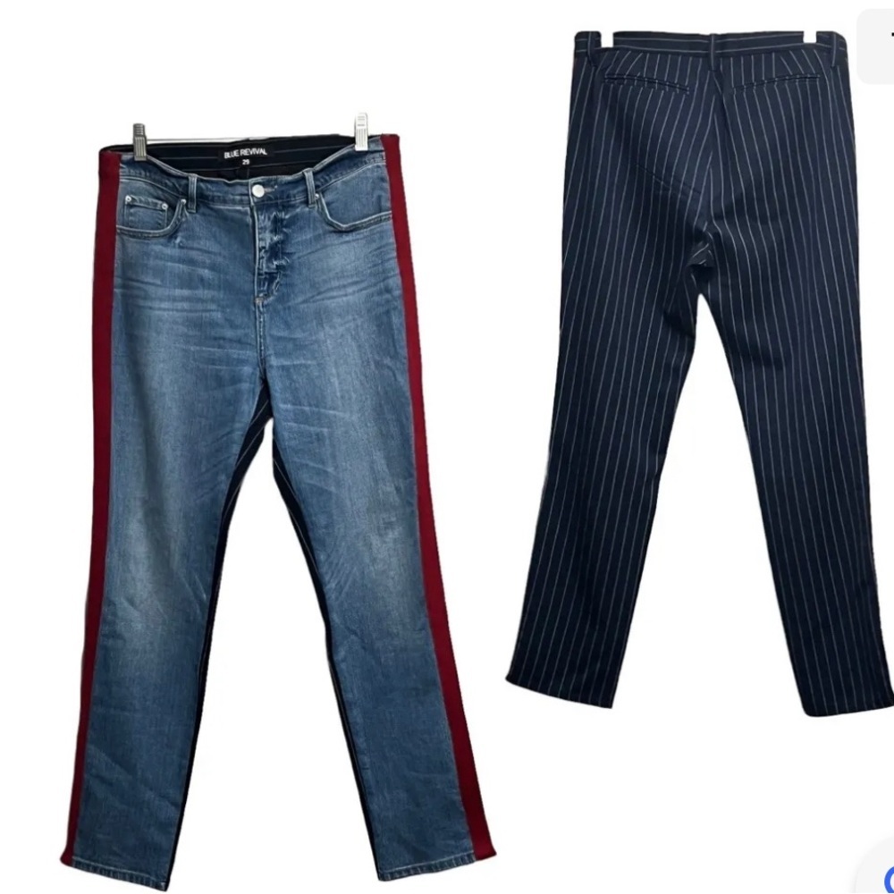 Blue Revival Multi Pattern Jeans